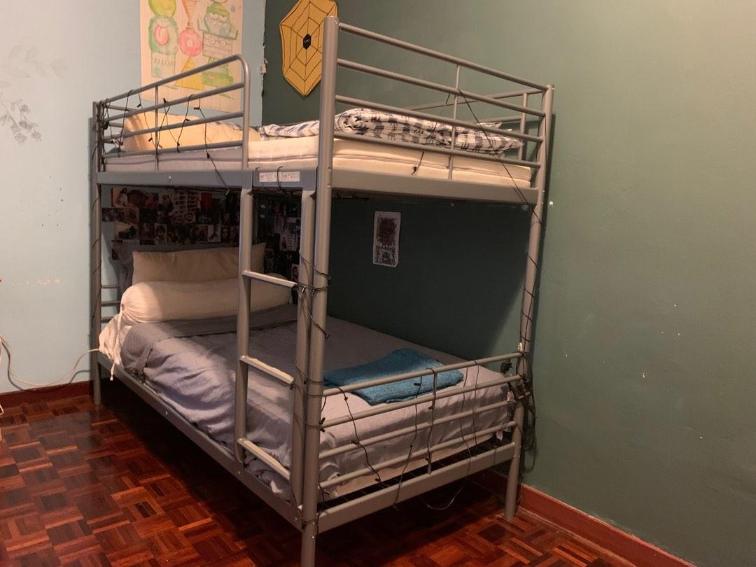 IKEA DOUBLE DECKER BED FRAME, Furniture & Home Living, Furniture, Bed