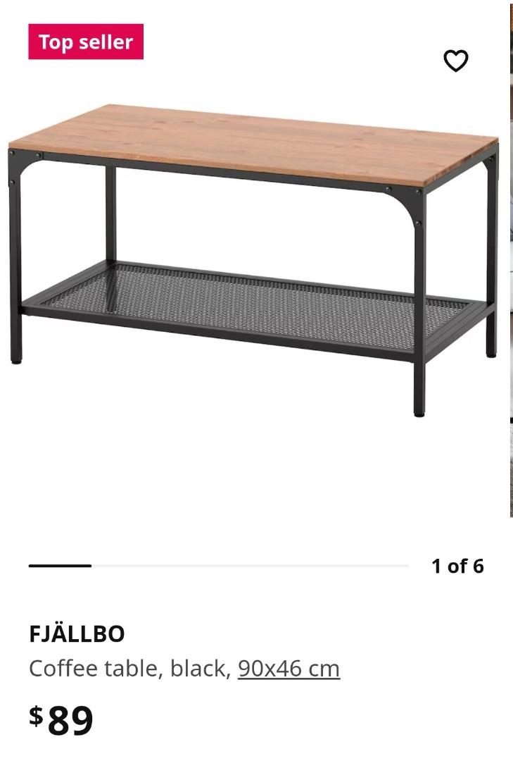 Ikea Fjallbo Coffee Table Industrial Style, Furniture & Home Living