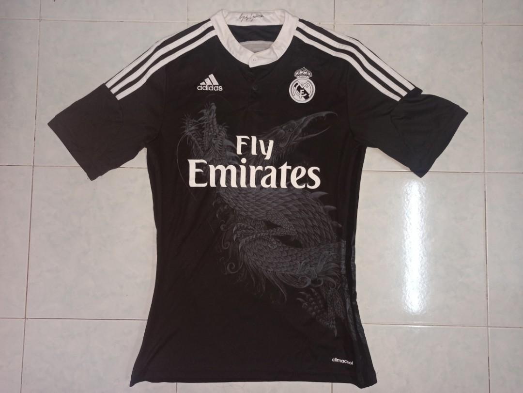 Sales 10 10 only Jersey Real Madrid Third kit 2014 2015 Yohji Yamamoto Y3 Jersi Naga adidas size S