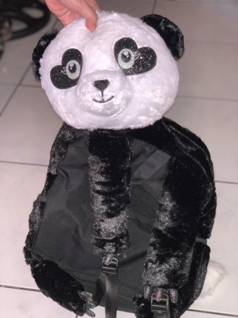 Justice Panda Backpack, Women's Fashion, Bags & Wallets, Backpacks on