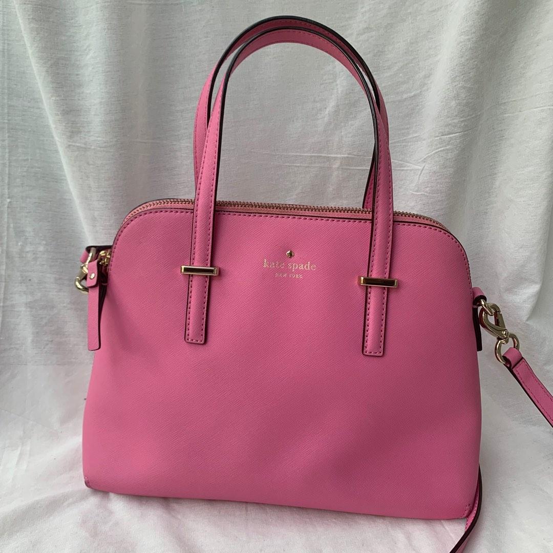 Kate Spade Bag handbag pink barbie cute tas tenteng branded original  authentic asli ori original ada tali panjang shoulder bag zipper fashion  brand