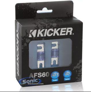 Kicker AFS60 60 Amp Platinum-Plated AFS Fuses with Color Coded Casing (2-Pack)