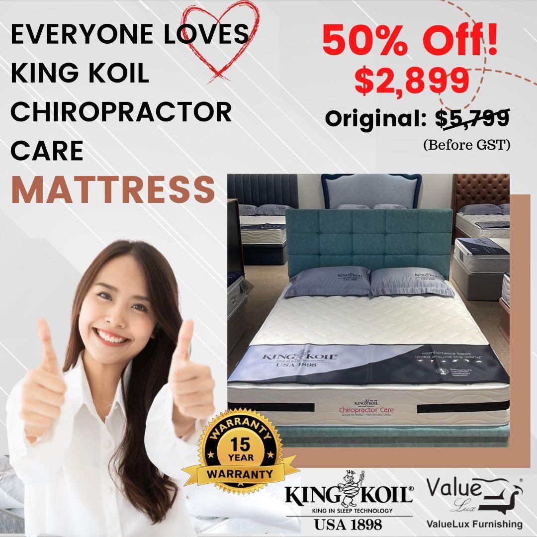 King koil mattress, Furniture & Home Living, Furniture, Bed Frames