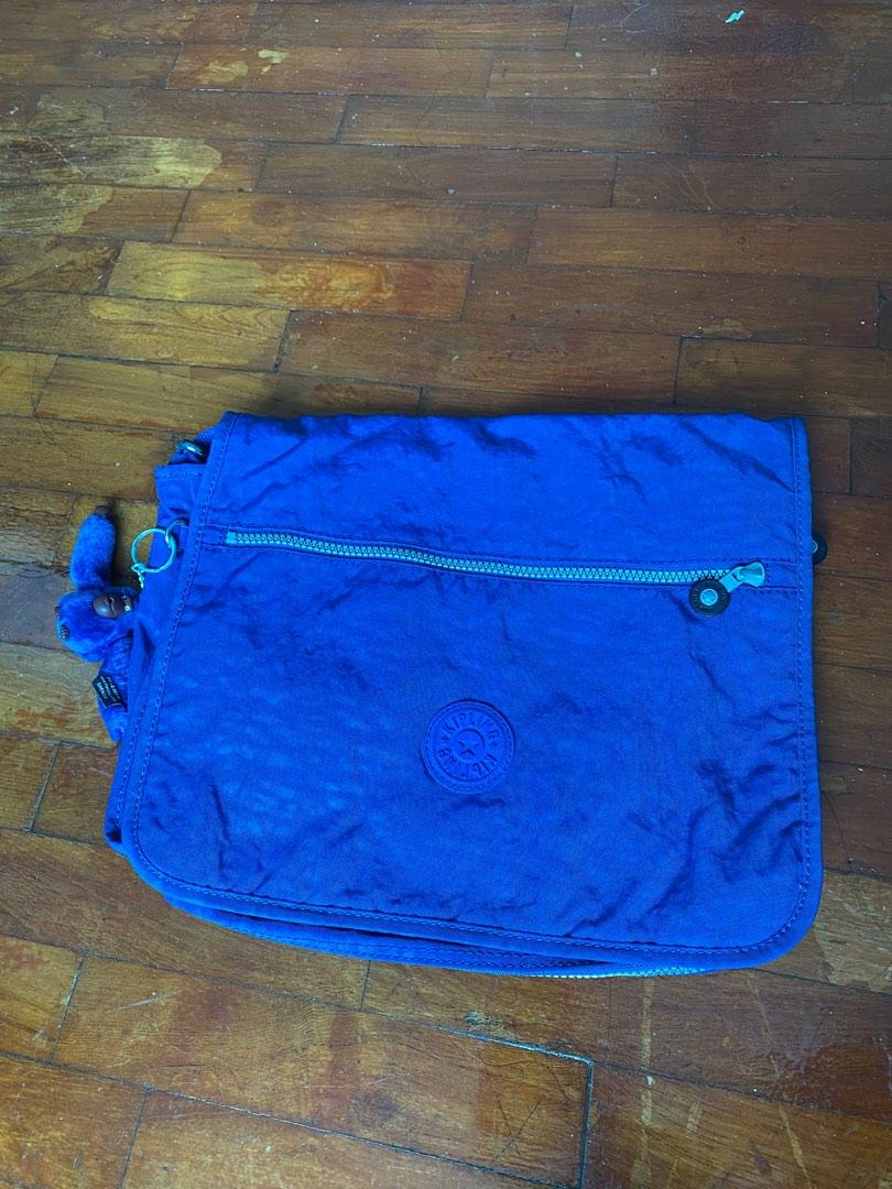 Kipling crossbody sling blue laptop bag, Women's Fashion, Bags