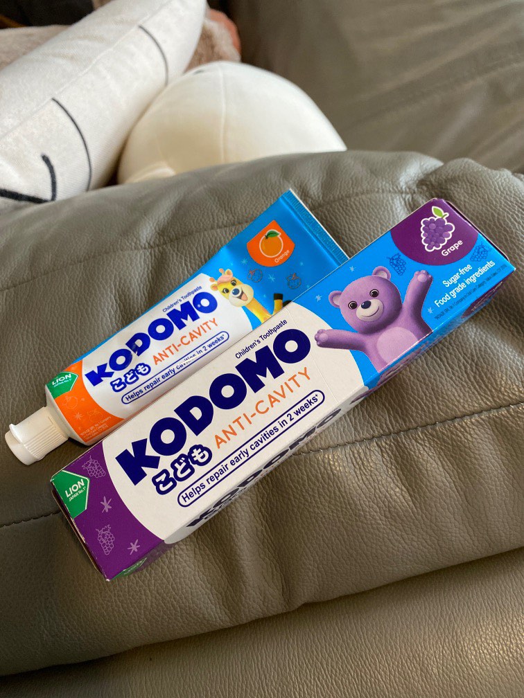 Kodomo AntiCavity Toothpaste (Grape) Buy 1 Free 1 Orange flavour (1/