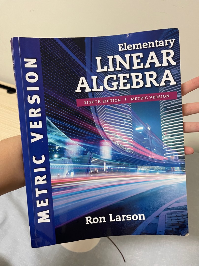 Larson / Elementary Linear Algebra 8/E 管理數學 北科大, 興趣及遊戲, 書本及雜誌, 教科書與參考書在旋轉拍賣