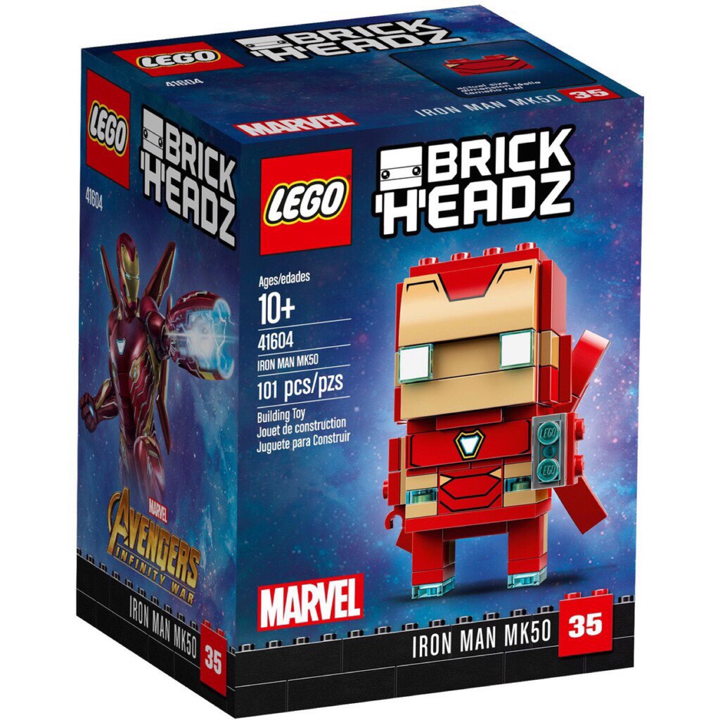 Lego BrickHeadz Iron Man MK50/Thanos/Gamora/Star-Lord, Hobbies