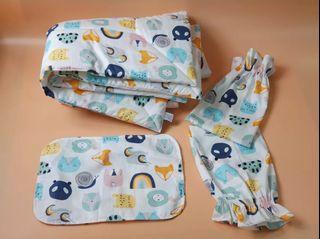 Little Alon's Yapos Baby Comforter Set- Animal Faces