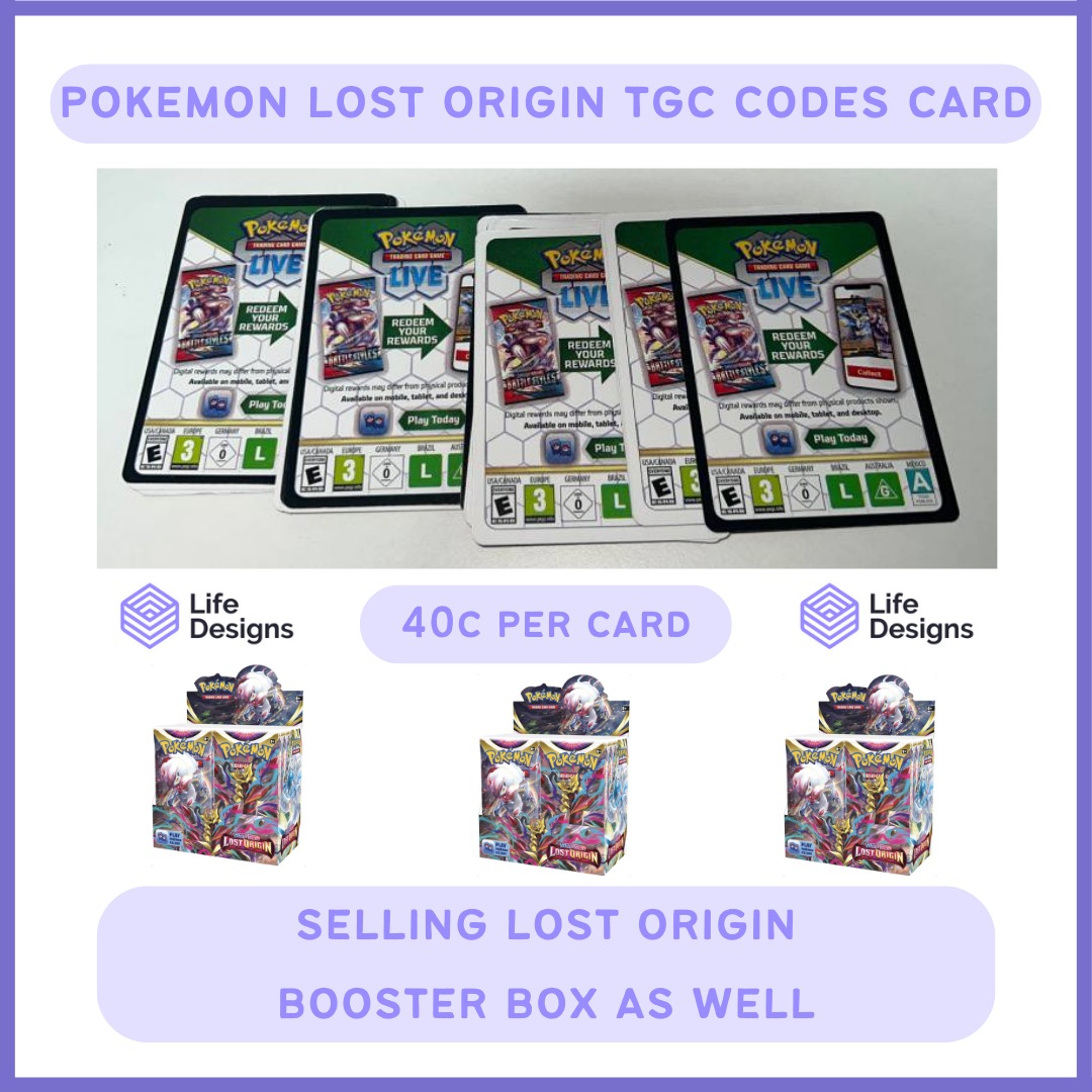 Lost Origin PTCGO Code Cards, Hobbies & Toys, Toys & Games on Carousell