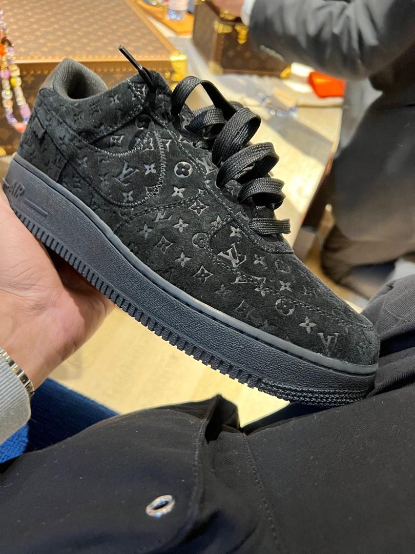 Louis Vuitton (LV) And Nike - Air Force 1 - By Virgil Abloh - Black / Black  - Size 11 - Delivery 5th October 2022