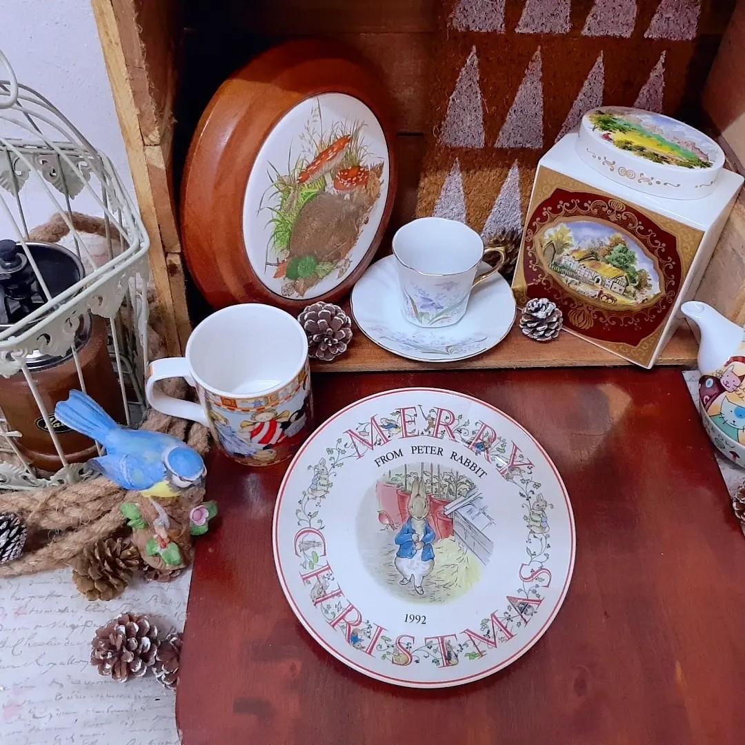 Lovely Peter Rabbit Wedgwood 1992years xmas series porcelain salad plate