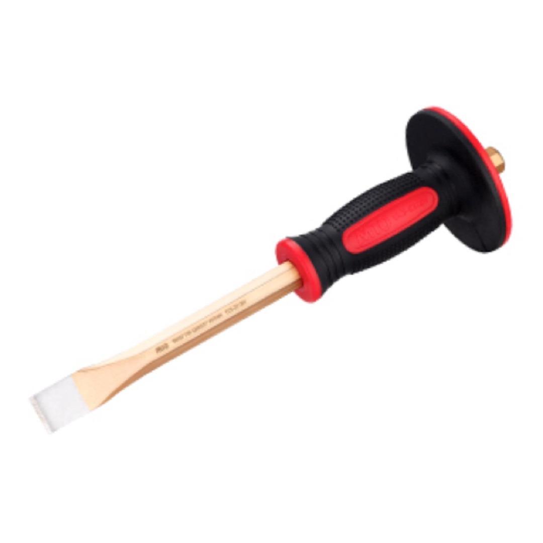 M10 Cold Chisel with Hand Guard Handle 12 (Category: Home Improvement Tools & Accessories) located in Manila. Submitted by yaleph (Listing ID 1184925903, Image 1). Description: ● 12 inches ● 26mm tip ● With hand guard for safety ● For cutting/shaping wrought iron, cast-iron, steel, brass, bronze, copper, aluminum, bolts, nuts and rivets ● Made of heat treated drop forged chrome vanadium steel ● Hardened tip ● DIN standard Contact us at 0916405335