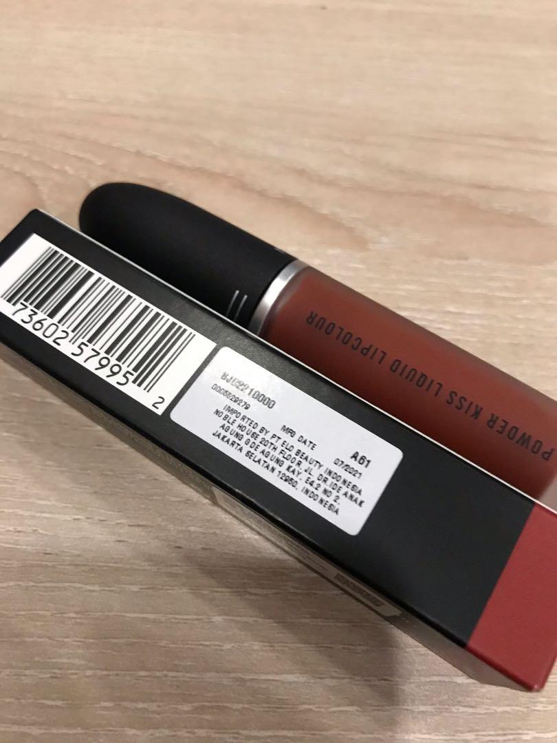 Mac powder kiss liquid lipcolour marrakeshmere, Kesehatan