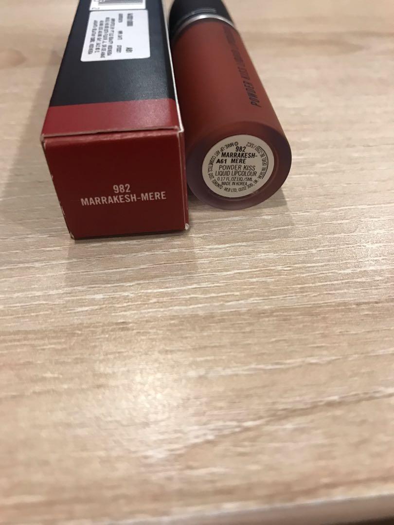 Mac powder kiss liquid lipcolour marrakeshmere, Kesehatan