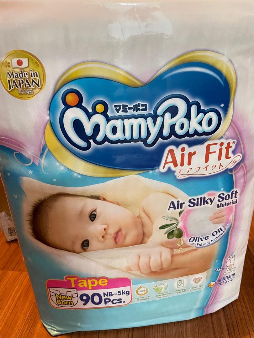New Mamypoko Airfit Newborn Tape Diapers, Babies & Kids, Bathing