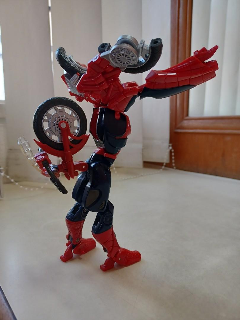 Marvel Transformers Crossovers Spider Man by Hasbro year 2008 Preloved, Hobbies & Toys, Toys