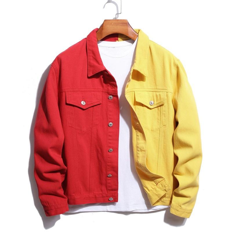 Red Jean and denim jackets for Women | Lyst