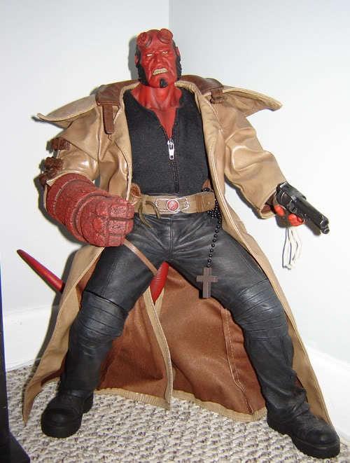 MEZCO HELLBOY THE MOVIE HELLBOY OPENED MOUTH RARE 18 MEZCO HELLBOY THE MOVIE HELLBOY OPENED MOUTH RARE 18