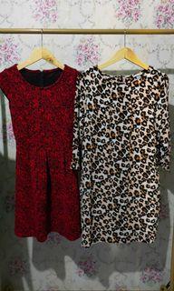 Mini dress corak timbul Korean style