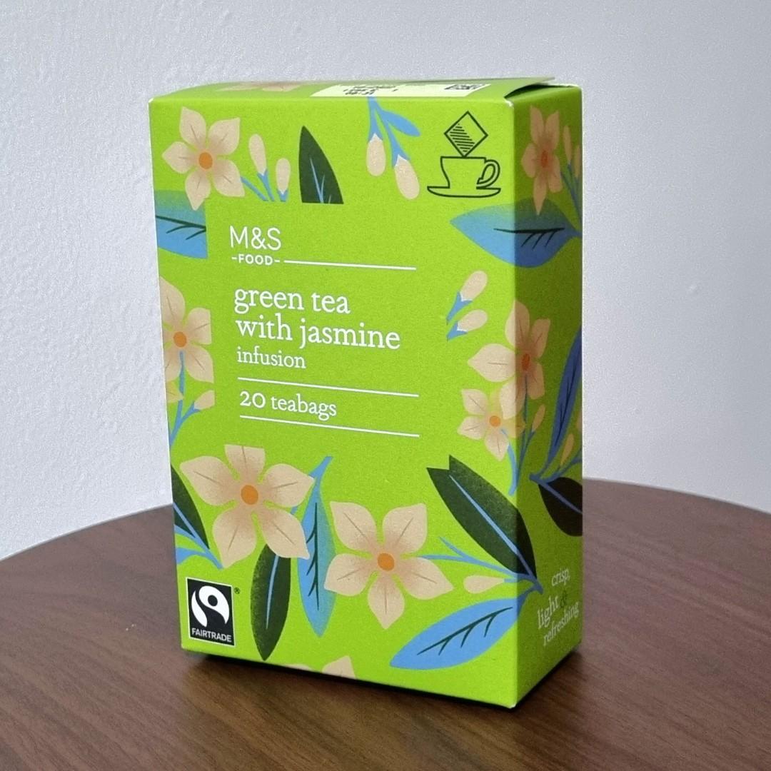 M&S Green Tea with Jasmine / Strawberry & Raspberry Infusion 20 Teabags