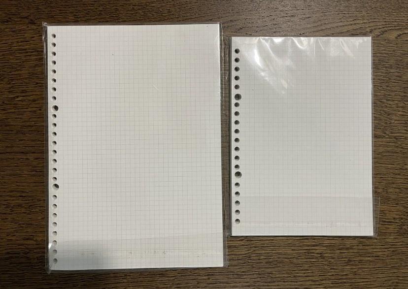 Muji A5/B5 Square Grid Paper, Hobbies & Toys, Stationery & Craft ...