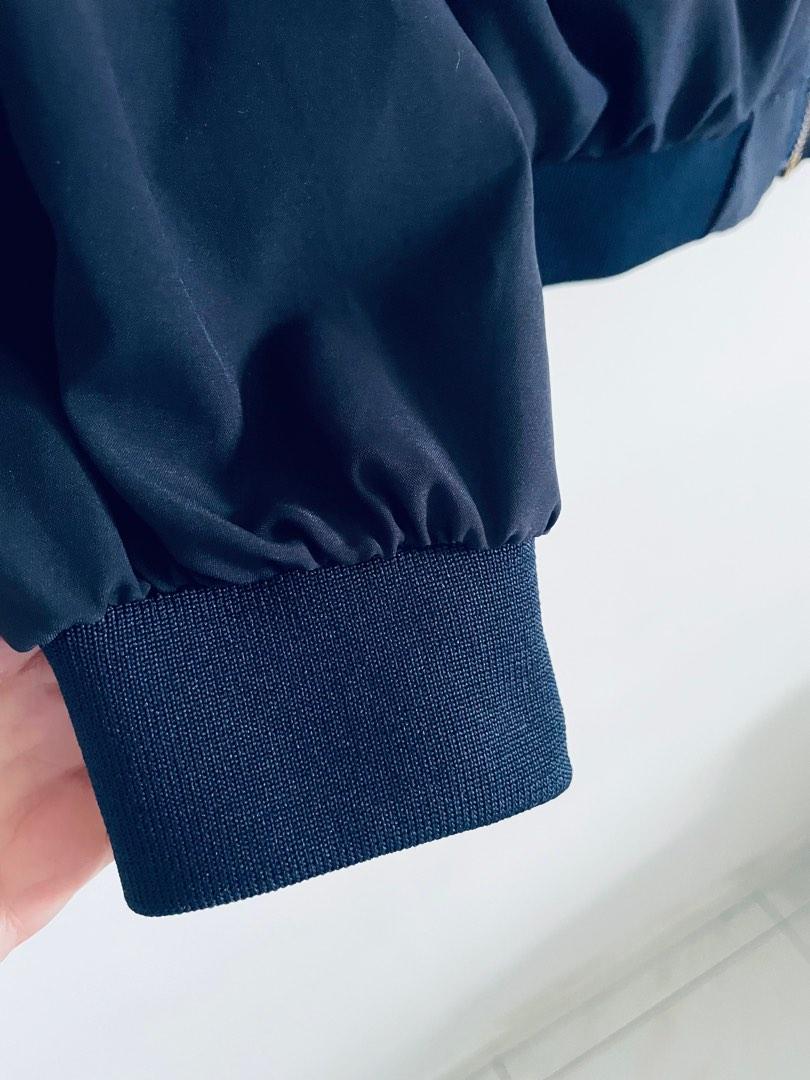 Navy Blue Bomber Jacket, Women's Fashion, Coats, Jackets and Outerwear