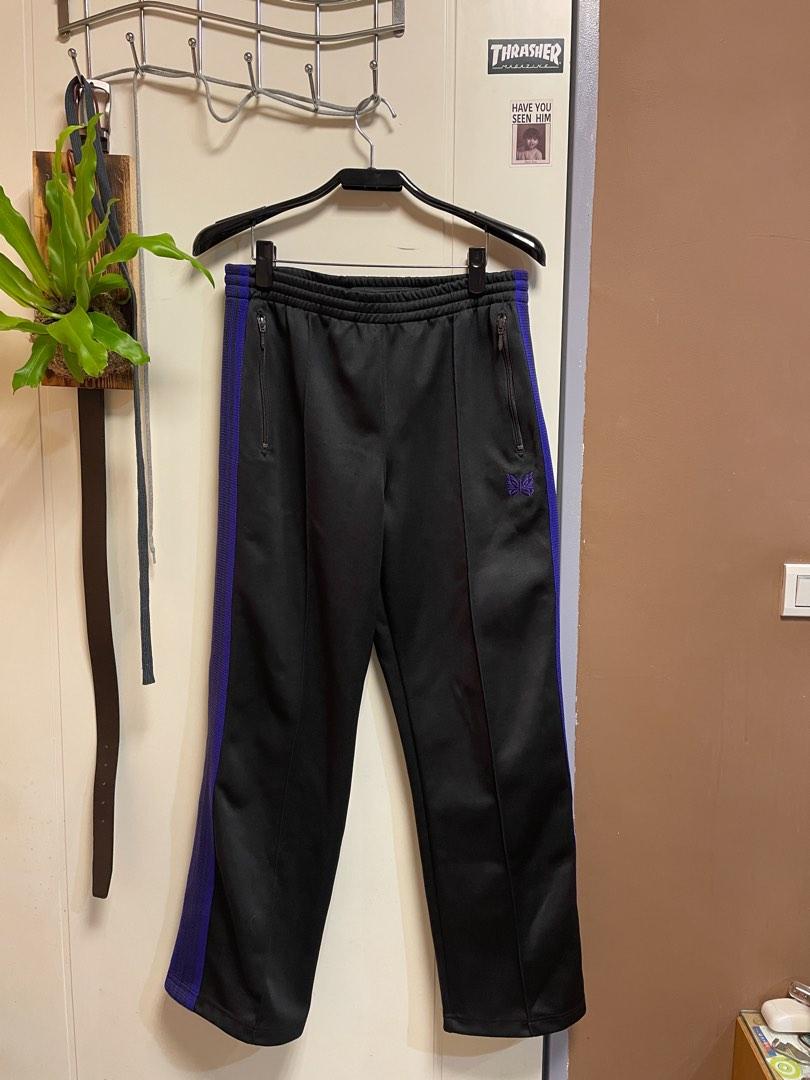 Needles track pants 黑紫［直筒］, 他的時尚, 褲子, 長褲在旋轉拍賣