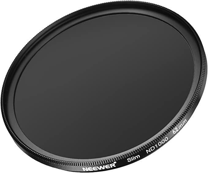 Neewer Slim 62MM Neutral Density ND 1000 Camera Lens Filter 10 Stop ...