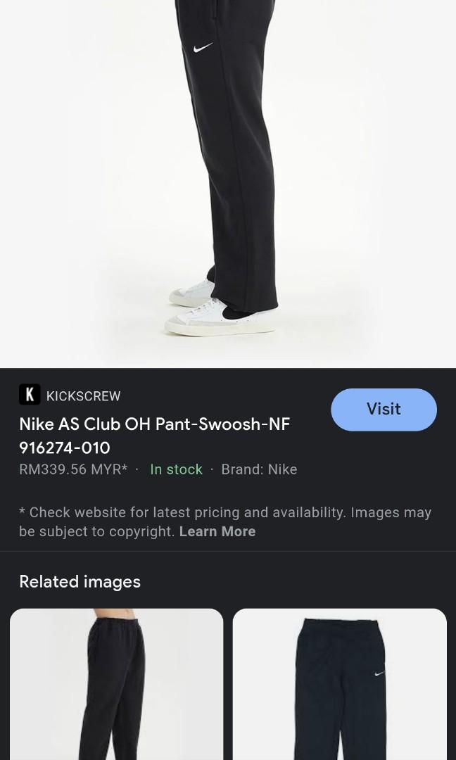 Nike AS Nike Club OH Pant-Swoosh-NF Breathable Casual Knit Training Fleece  Lined Sports Long Pants 'Black' - 916274-010