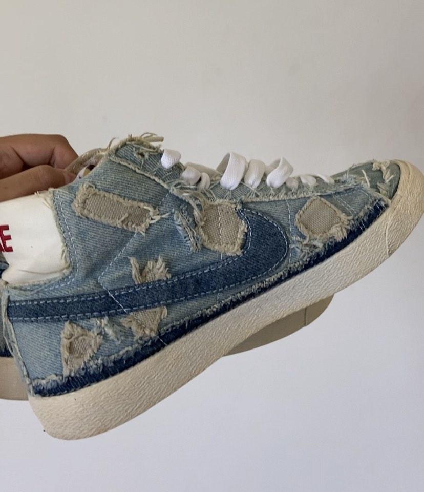 Nike blazer denim patchwork new arrivals