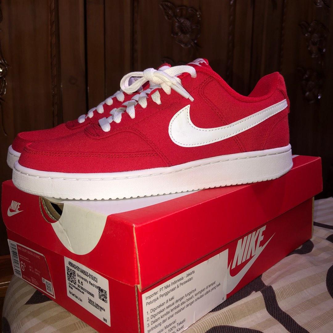 NIKE Court Vision Canvas Fesyen Wanita Sepatu di Carousell
