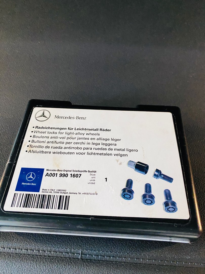 Original Mercedes Lock Nuts, Car Accessories, Accessories on Carousell