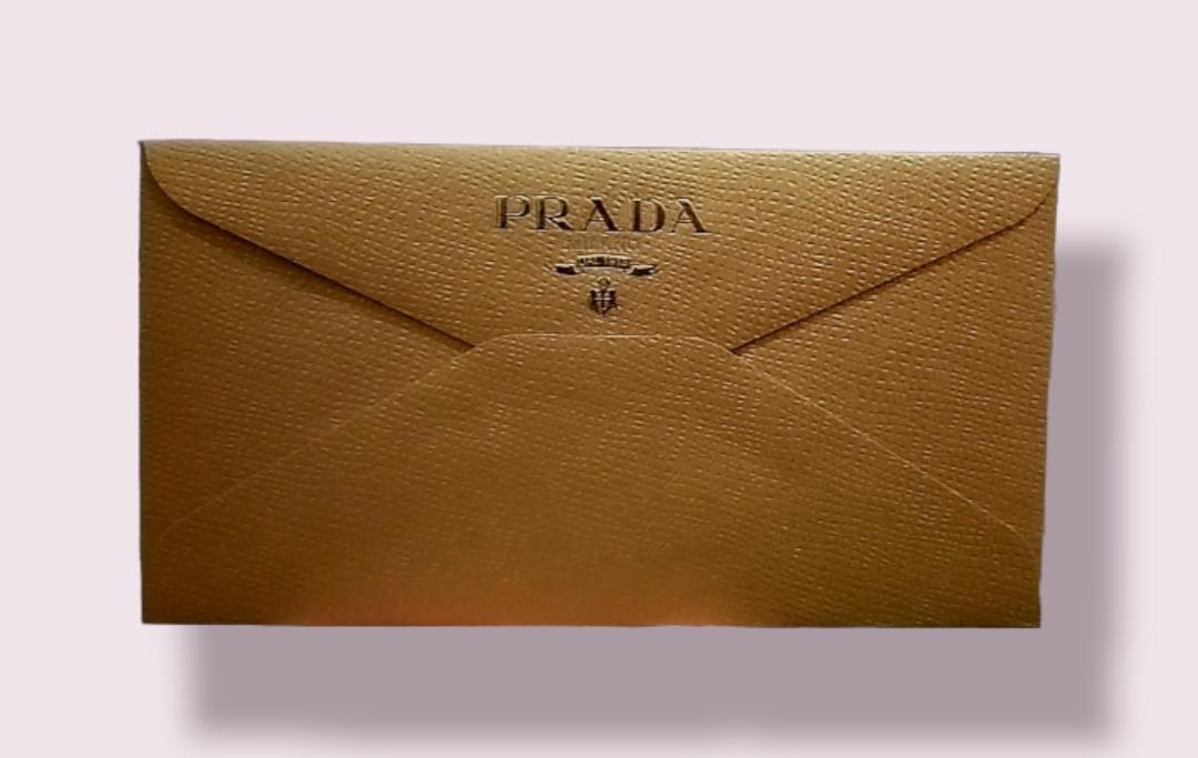 Original Prada Cash Envelope Set (Category: Luxury Bags & Wallets) located in Taguig. Submitted by sprooced (Listing ID 1184968474, Image 2). Description: - Non-merchandise (free from purchase in Prada Singapore) - Php 2000/set ( 3 cash envelopes in one big envelope ) - The seller is not associated/connected with Prada - ONLY SENDING PARCELS WITHIN METRO MANILA Via Grab - WILL NEVER USE GOGO EXPRESS DUE TO A BAD EXPERIENCE.