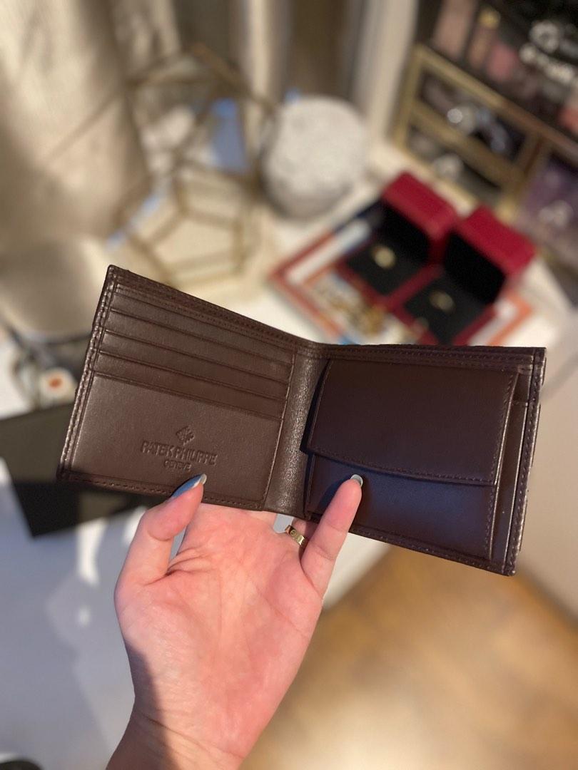 New Patek Philippe brown leather wallet