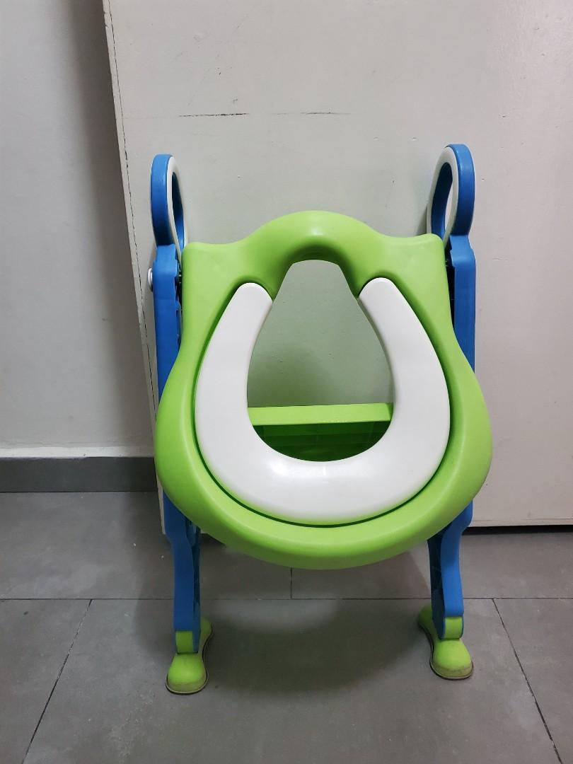 Potty toilet train portable kids seat with ladder, Babies & Kids