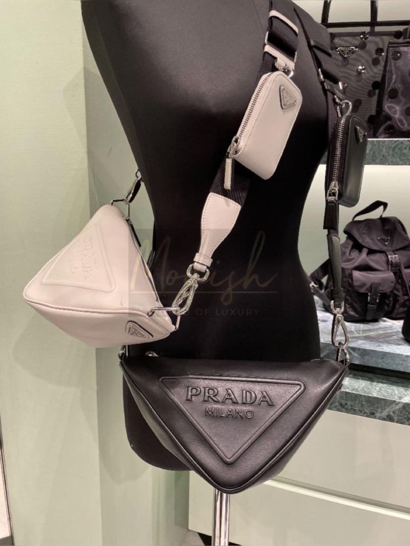 Prada Triangle Leather Shoulder Bag, Women's Fashion, Bags & Wallets, Shoulder  Bags on Carousell