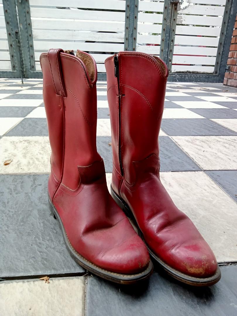 womens red boots size 7.5 Off 67 