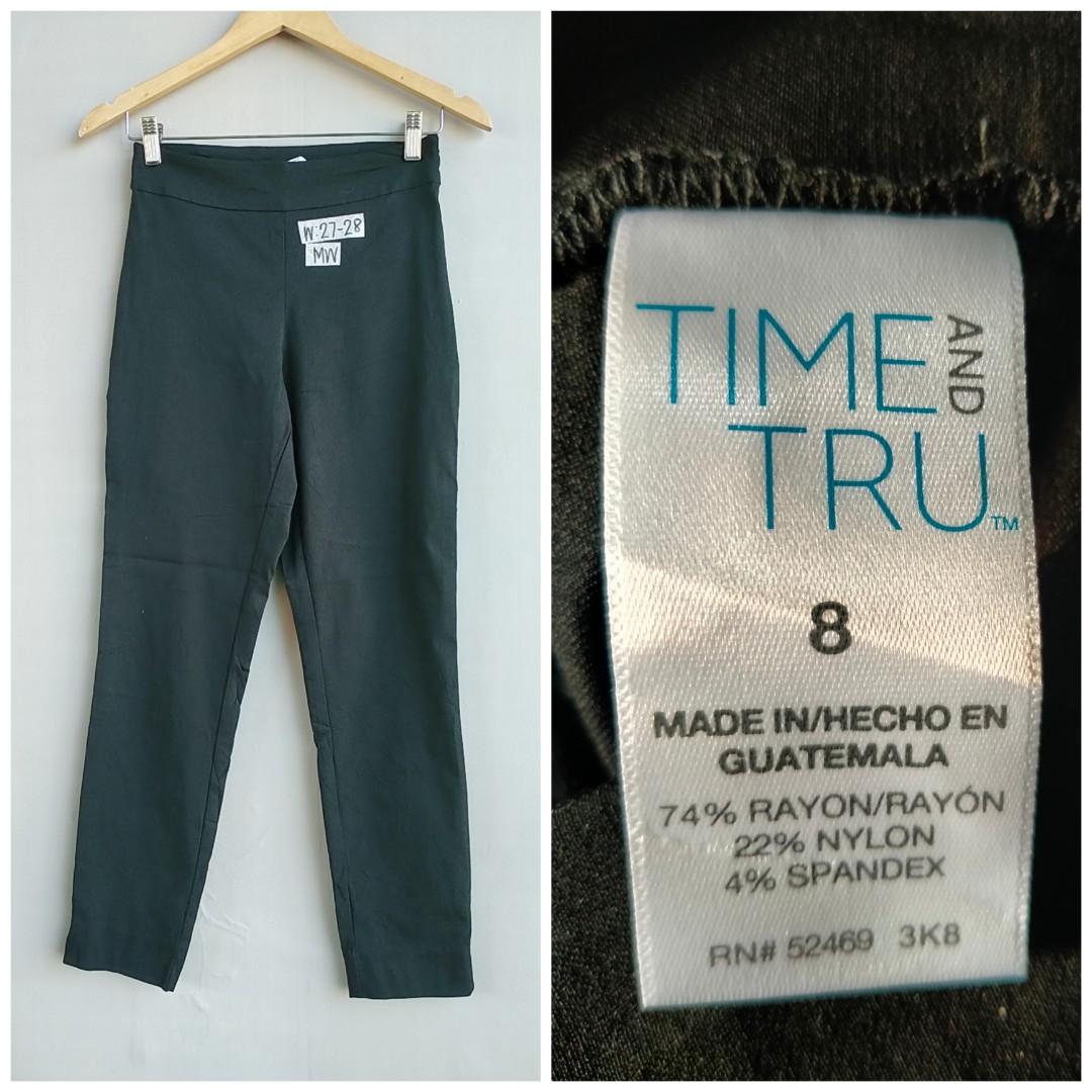 Preloved Time and Tru Ladies Stretchy Skinny Trousers Size 27-29