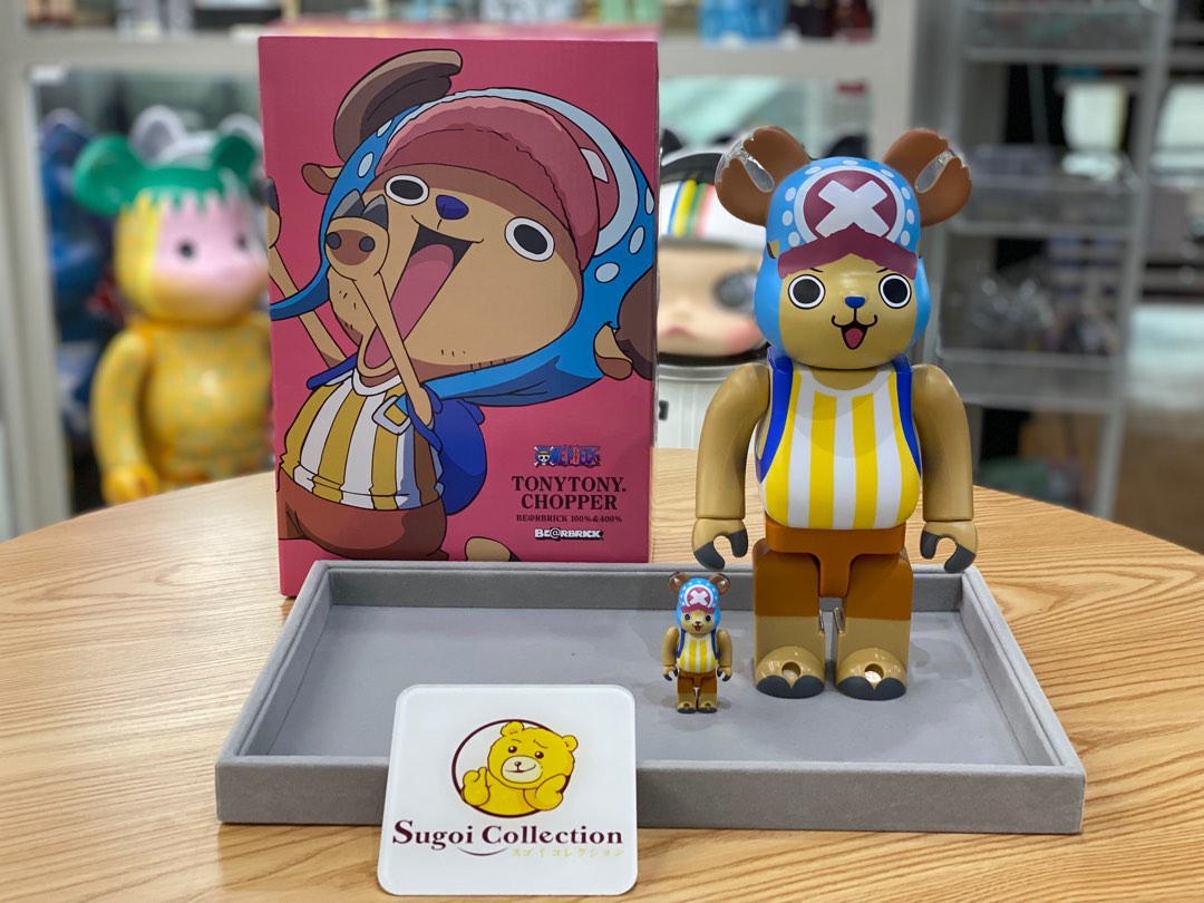 In Stock] BE@RBRICK x One Piece Chopper 400%+100% set bearbrick