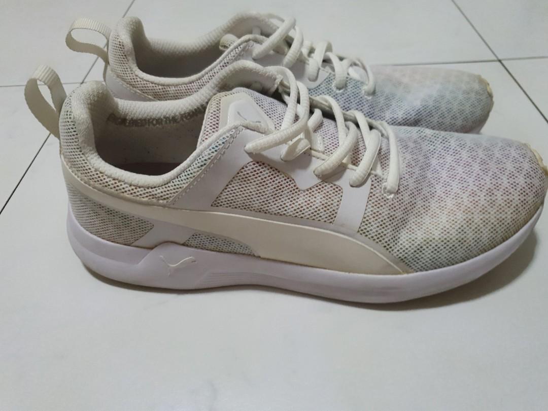 PUMA training white multi rainbow Women s Fashion Footwear