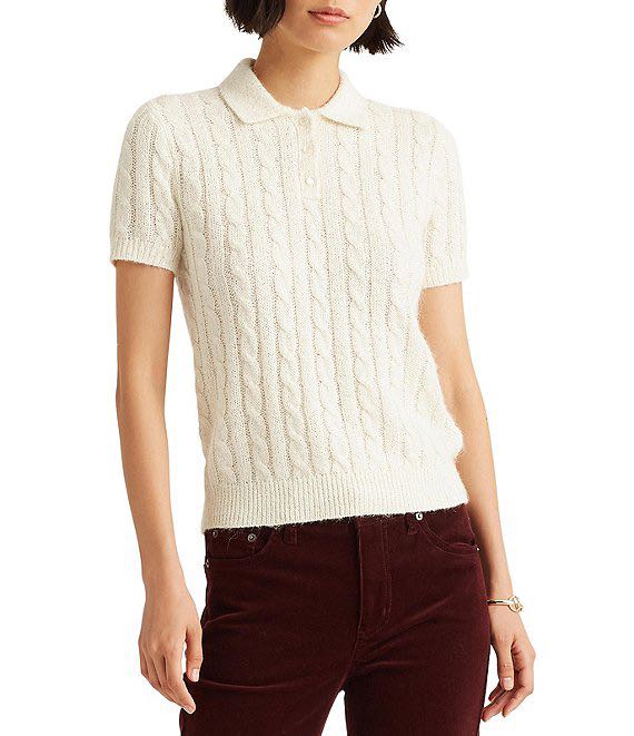 Ralph Lauren knitted polo shirt (REPRICED), Women's Fashion, Tops, Blouses  on Carousell