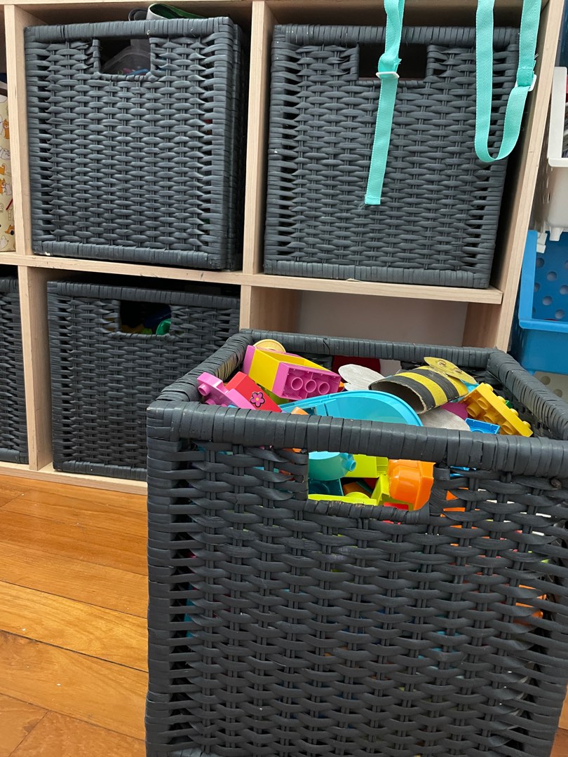 Ratana basket for kallax, Furniture & Home Living, Furniture, Shelves