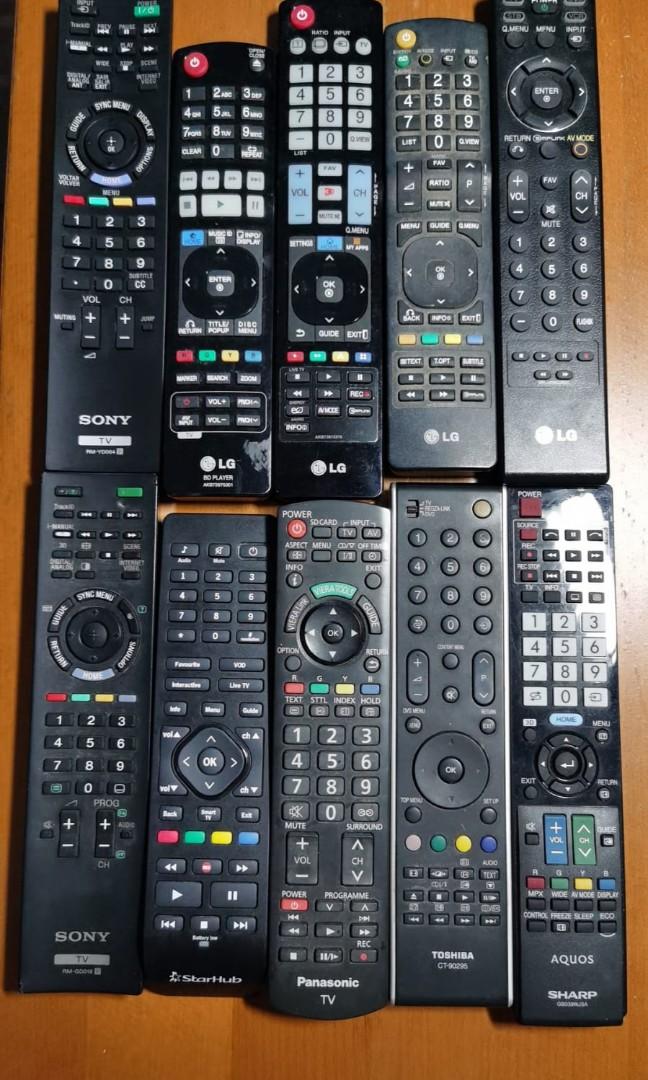 Remote control (Category: Home Improvement Tools & Accessories) located in Singapore. Submitted by savemoneyhere (Listing ID 1184944709, Image 3). Description: Starhub setup box RC(sold) LG BD player RC all brands of TV RCs all other RCs such as Aircon etc each at $8.