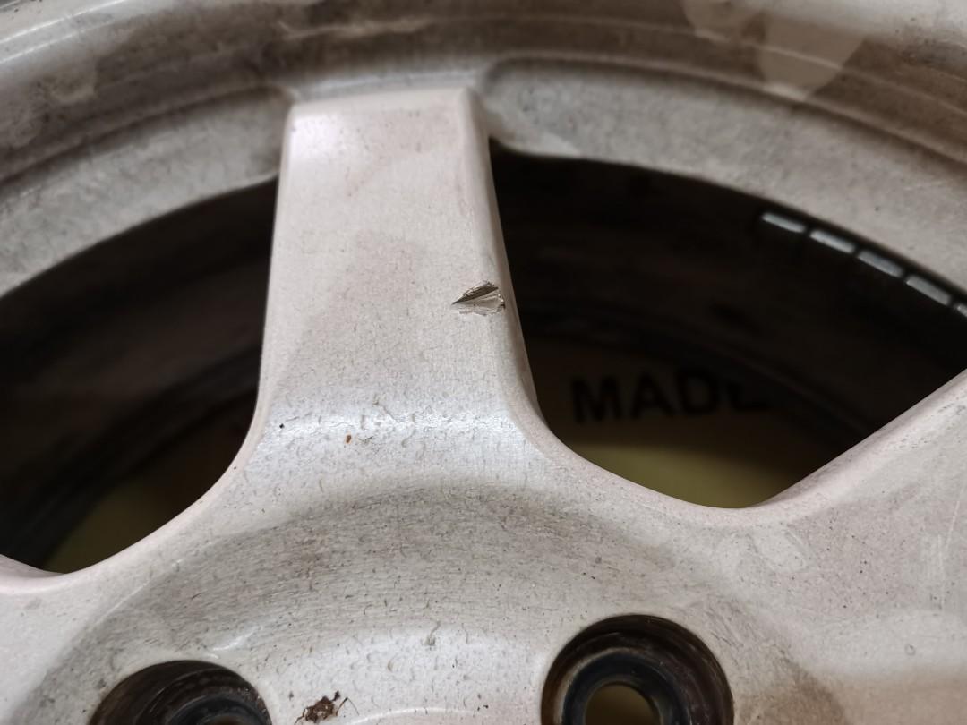 Rim TE37 15 6.5JJ ET35 Original Japan siap center cap type B, Auto