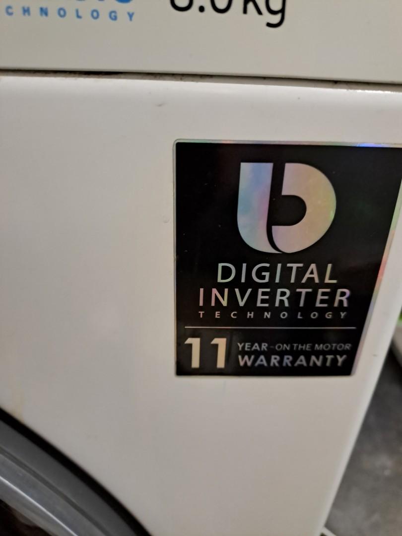 Samsung Front Load Washing Machine WW80J54EOBW/SP (8KG) EcoBubble