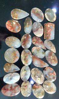 Scenic moss agate / Sure with little natural blemishes or small holes/SGD5 per gram/Agate Stone/Quick Deals