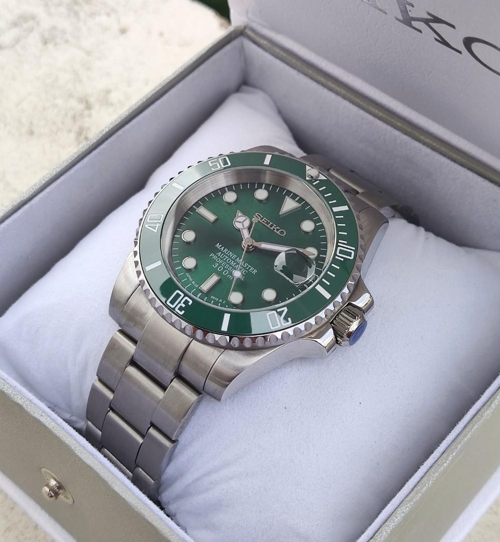 Seikolex Hulk Sub Brushed Mod, Luxury, Watches on Carousell