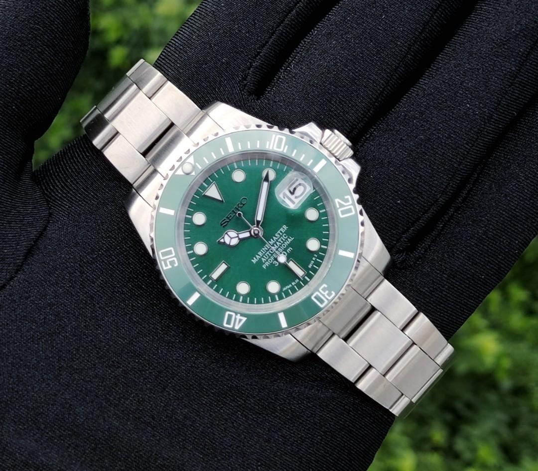Seikolex Hulk Sub Brushed Mod, Luxury, Watches on Carousell