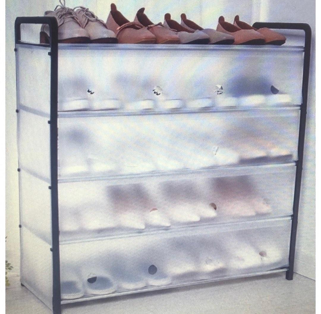 (SG ready) Shoes Rack with PVC Cover (5 layers), Furniture & Home