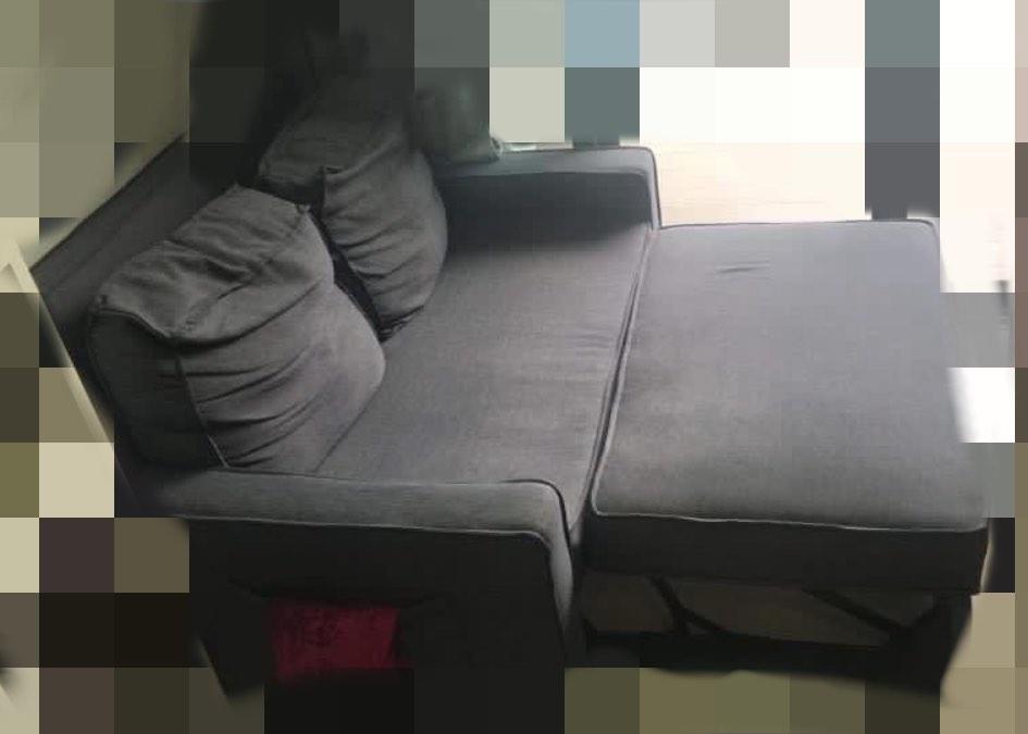 Sofa bed to give away, Furniture & Home Living, Furniture, Sofas on Carousell